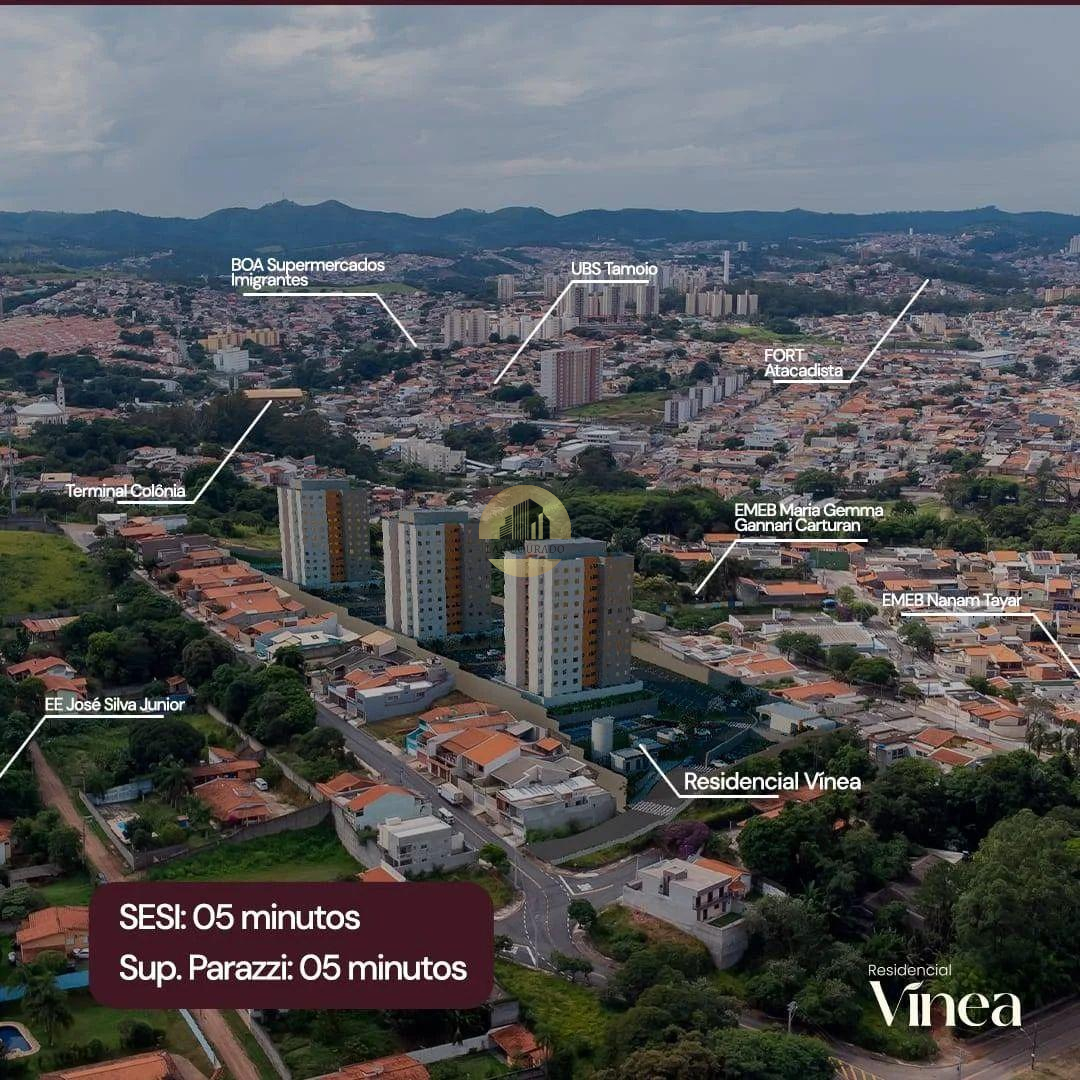 Apartamento à venda, no Mac Lucer,  em Jundiaí, colonia, com 2 quartos, 49m² - Lar Dourado