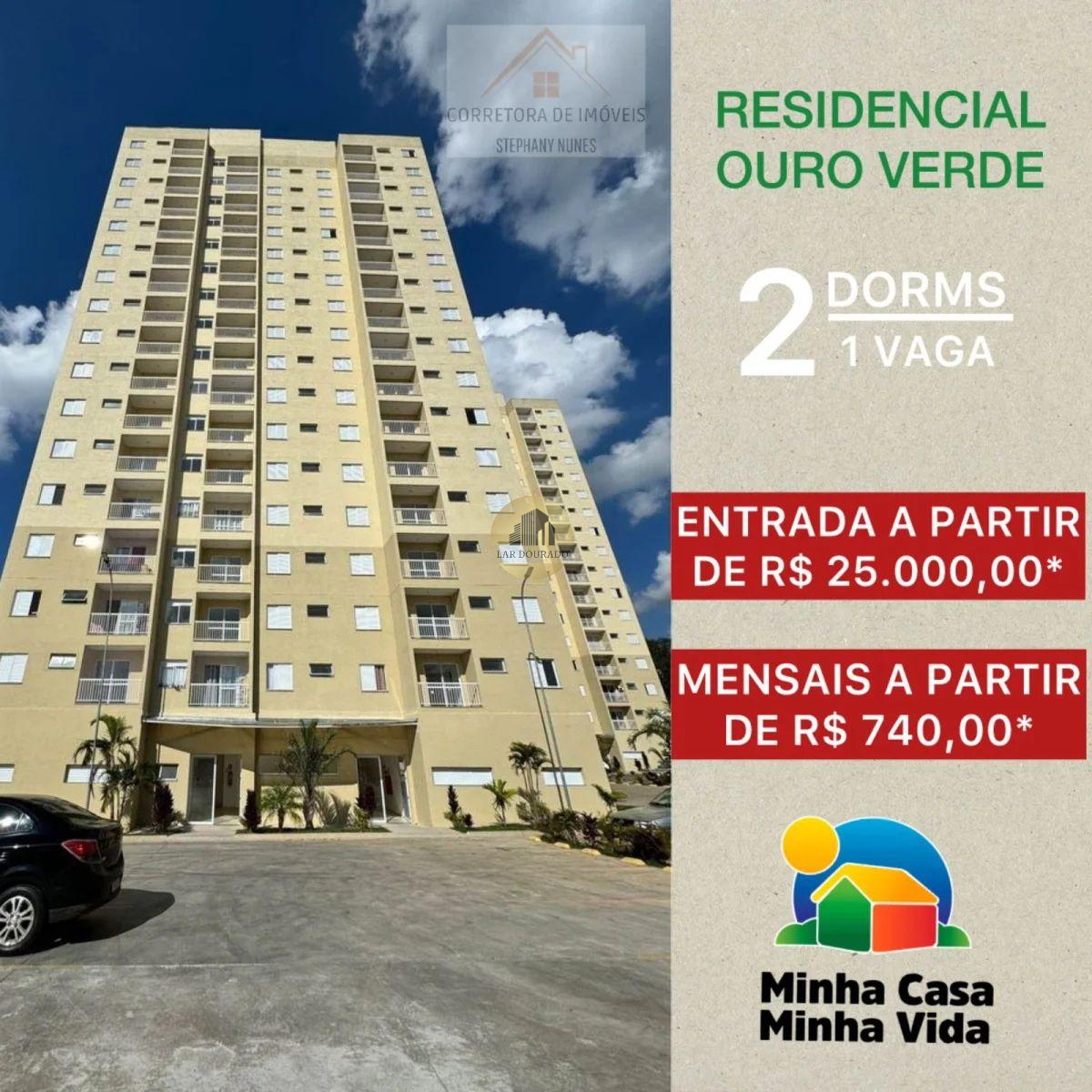 Apartamento com 2 quartos, 51m², à venda em Cerquilho
